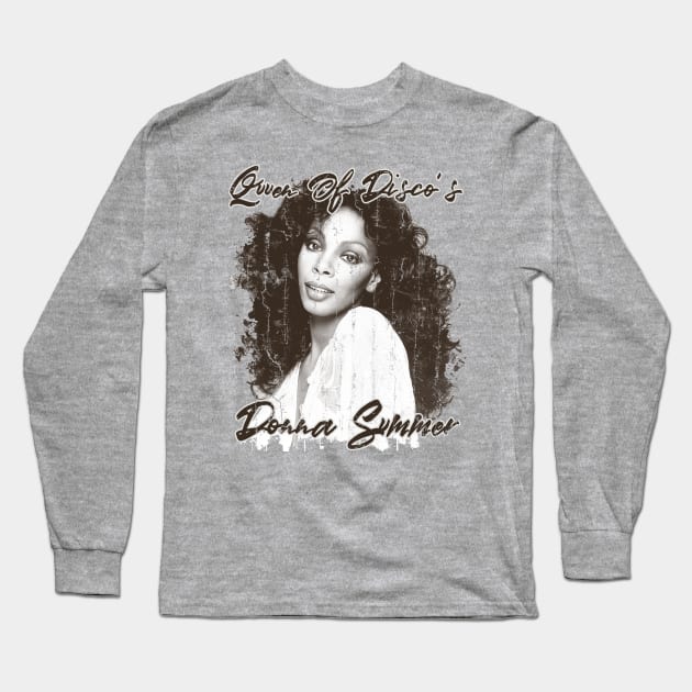 Queen of Disco's - Donna Summer Long Sleeve T-Shirt by sgregory project